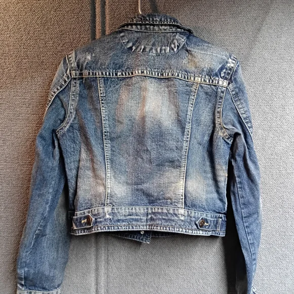 Wallflower Distressed Blue Jean Jacket - Picture 2 of 2